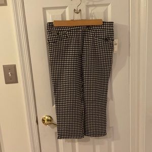 Checkered capris, size 6, by Anthropologie.